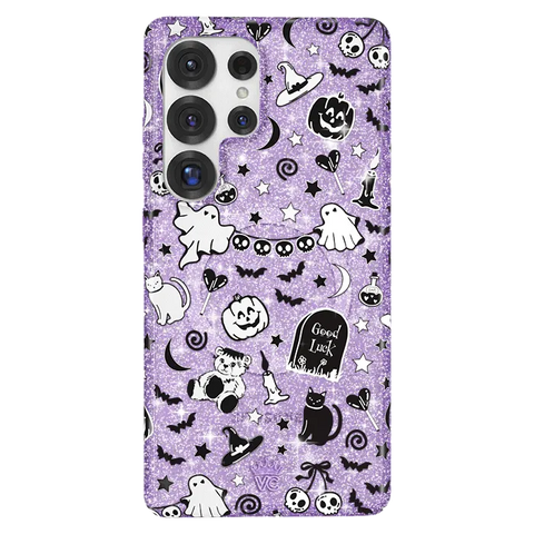 Witchy Lilac Glitter Samsung Case