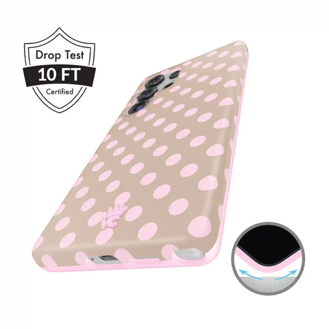 Brown Sugar Polka Dot Samsung Case