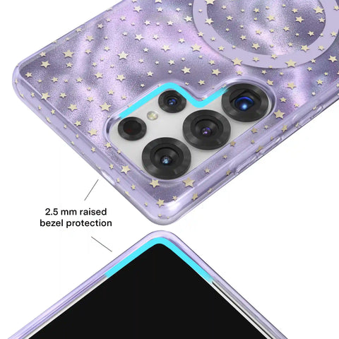 Lilac Celestial Stars Samsung Case