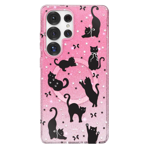 Lucky Kittens Glitter Samsung Case