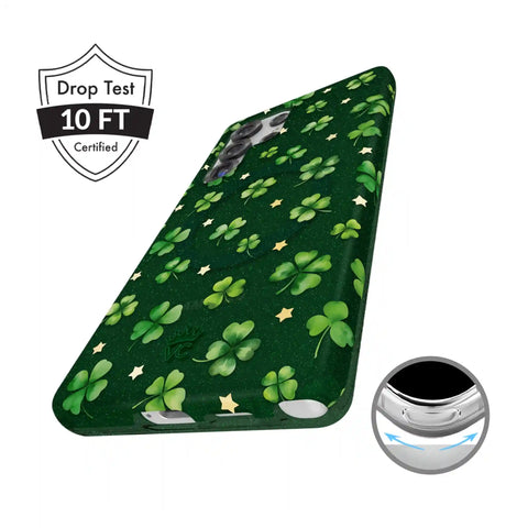 Lucky Clover Glitter Samsung Case