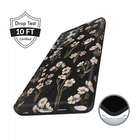 Nightbloom Gold Chrome Floral Samsung Case