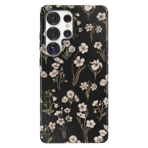Nightbloom Gold Chrome Floral Samsung Case