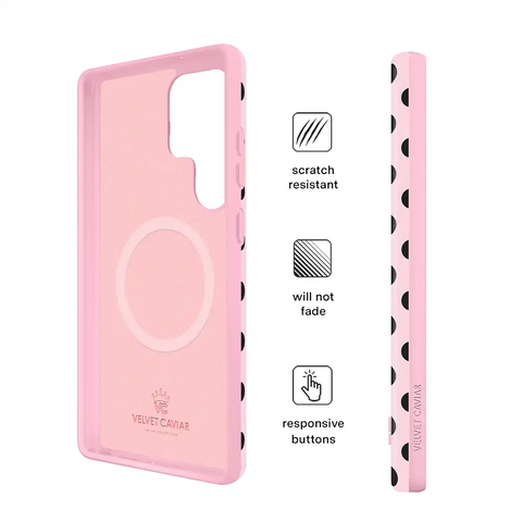 Princess Pink Polka Dot Samsung Case