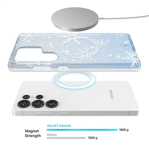 Snow Angel Glitter Samsung Case