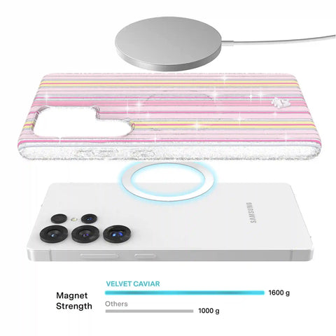 Sunkissed Stripes Glitter Samsung Case