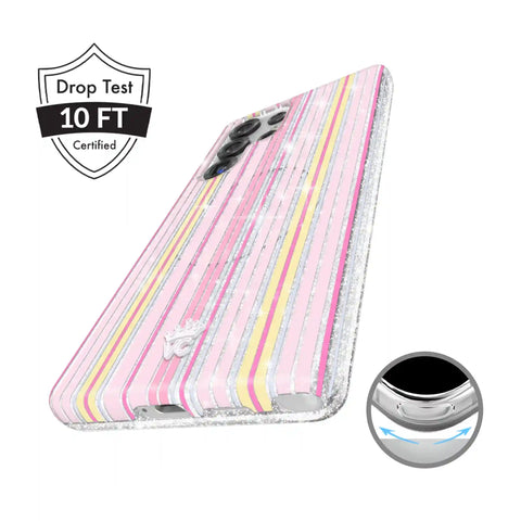 Sunkissed Stripes Glitter Samsung Case
