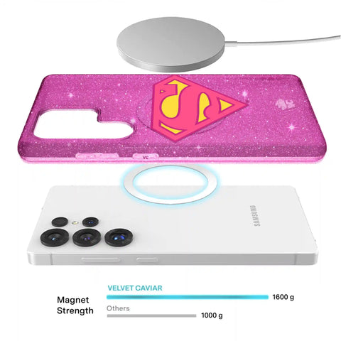 Supergirl Stardust Glitter Samsung Case
