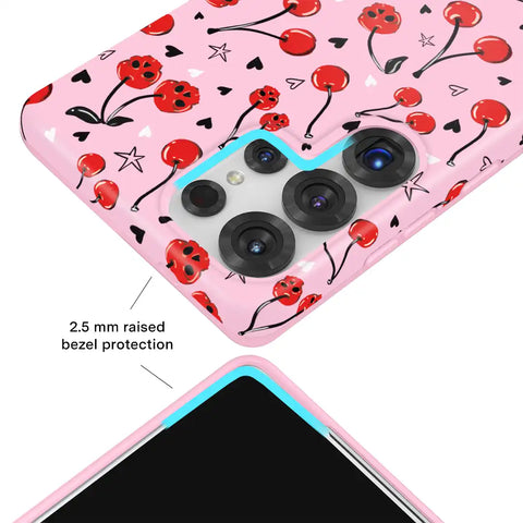 Sour Cherry Skulls Samsung Case