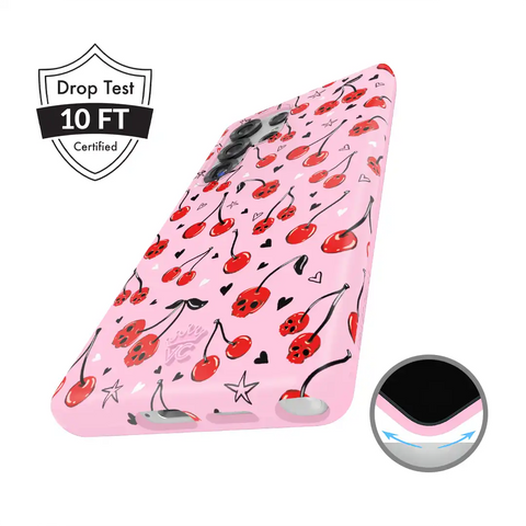 Sour Cherry Skulls Samsung Case