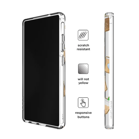 Coffee First Clear Samsung Galaxy Case