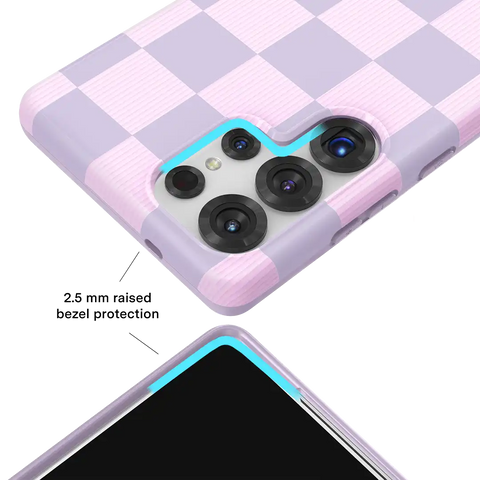 Lilac Vibe Checkered Samsung Case