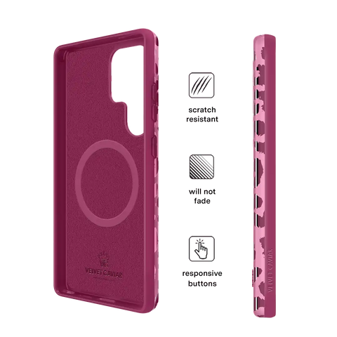 Pink Ruby Leopard Samsung Case