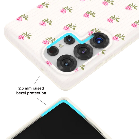 Pink Peony Floral Samsung Case