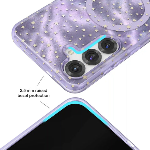 Lilac Celestial Stars Samsung Case