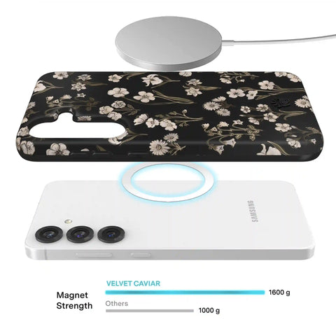 Nightbloom Gold Chrome Floral Samsung Case