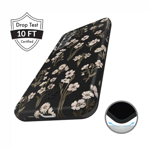 Nightbloom Gold Chrome Floral Samsung Case