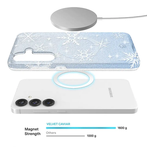 Snow Angel Glitter Samsung Case
