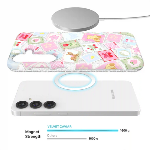 Spring Whimsy Stamps Glitter Samsung Case