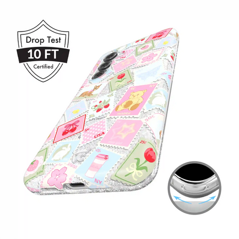 Spring Whimsy Stamps Glitter Samsung Case