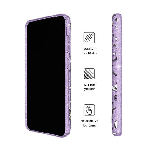 Witchy Lilac Glitter Samsung Case