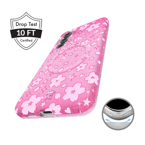 Cherry Blossom Glitter Samsung Case