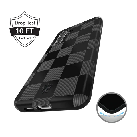 Noir Vibe Checkered Samsung Case