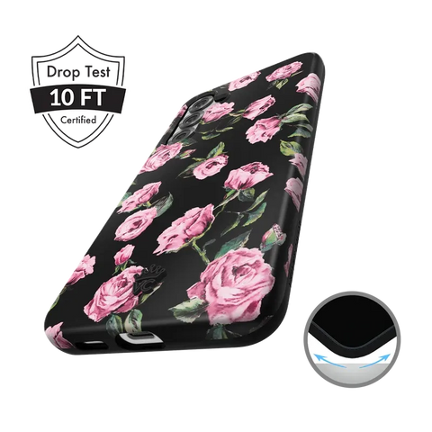 Pink Rose Floral Samsung Case