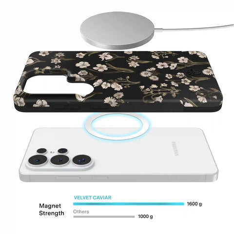 Nightbloom Gold Chrome Floral Samsung Case