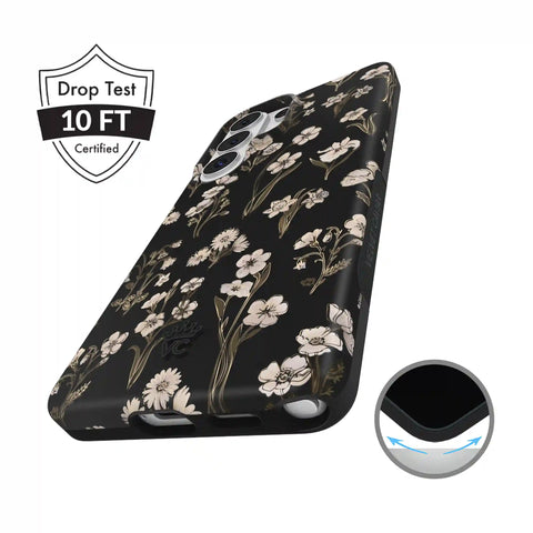 Nightbloom Gold Chrome Floral Samsung Case