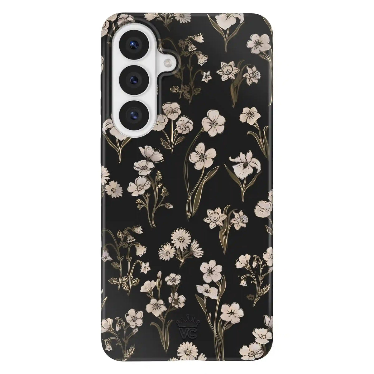 Nightbloom Gold Chrome Floral Samsung Case