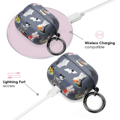 Spooky Baby Animals AirPods Case