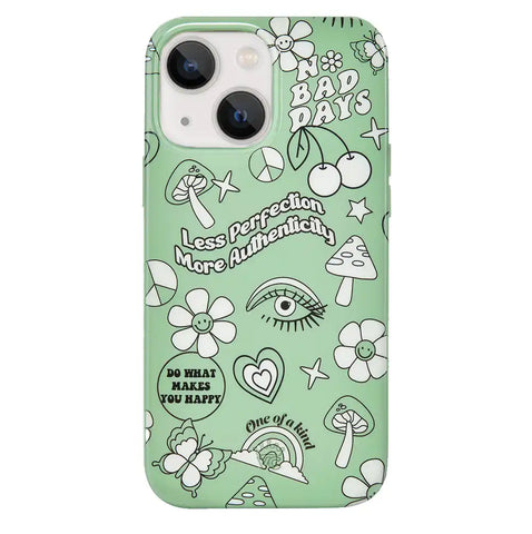 Good Vibes Matcha iPhone Case