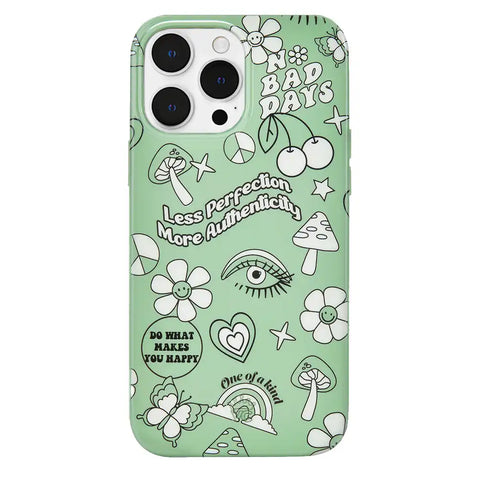 Good Vibes Matcha iPhone Case