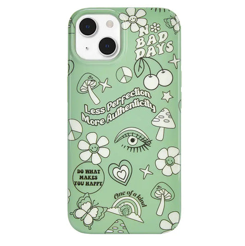 Good Vibes Matcha iPhone Case