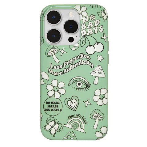Good Vibes Matcha iPhone Case