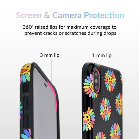 Rainbow Smiley iPhone Case