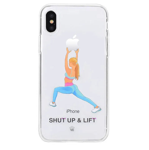 Shut Up & Lift iPhone Case Blonde Hair