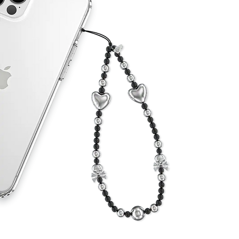 Chrome Skulls Phone Charm