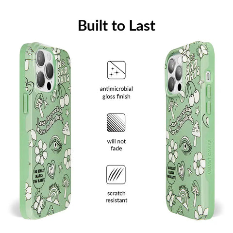 Good Vibes Matcha iPhone Case