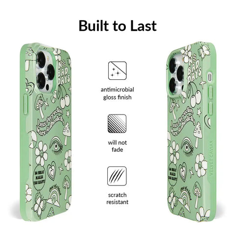 Good Vibes Matcha iPhone Case