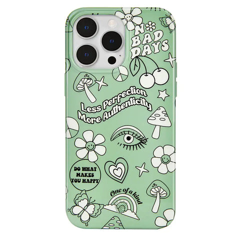 Good Vibes Matcha iPhone Case