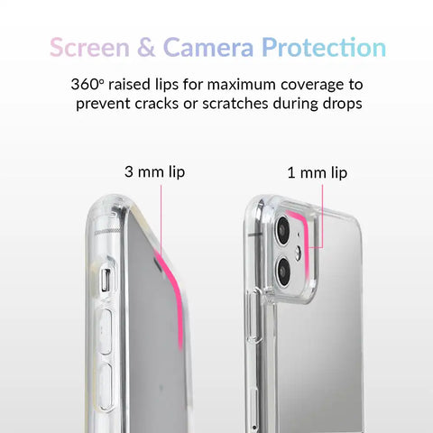 Silver Reflective Mirror iPhone Case
