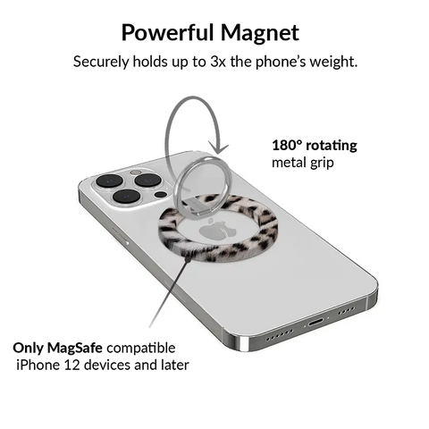 Arctic Leopard MagSafe Grip Ring
