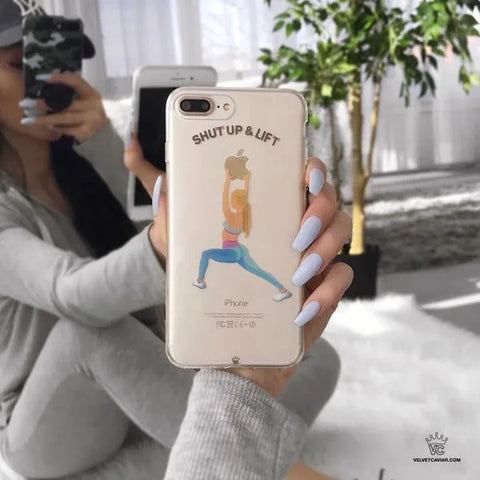 Shut Up & Lift iPhone Case Blonde Hair