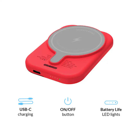 Strawberry Sweethearts Portable MagSafe Charger Power Pack