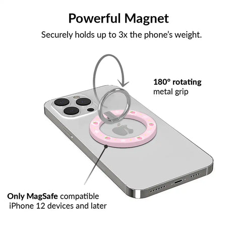 Strawberry Macaron MagSafe Grip Ring