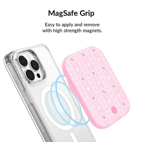 Strawberry Macaron Portable MagSafe Charger Power Pack