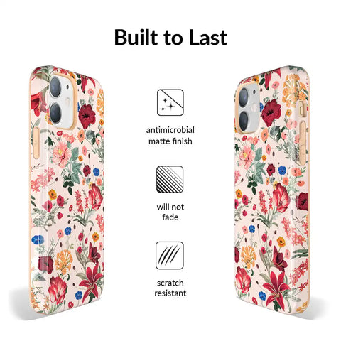 Nude Vintage Floral iPhone Case