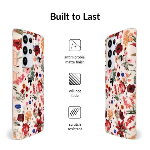 Nude Vintage Floral Samsung Galaxy Case
